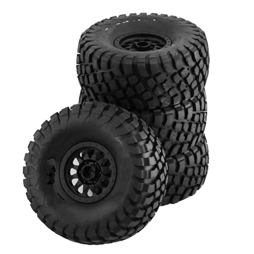 Kompatibel Mit ARRMA Für Mojave Für TRAXXAS Für UDR 1/7 RC Auto 138 Mm Off-Road Für Buggy Für Desert Short Course Truck Reifen 17 Mm Radsechskant RC Auto Reifen(Black) von JYYTERD