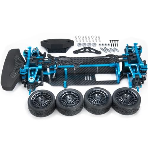 RC Auto Zubehör Für Tamiya Für TT01 1/10 Metall Und Carbon Für Chassis Rahmen Kit RC Performance On Road Drift Auto Teile RC Auto Ersatz DIY Teile von JYYTERD