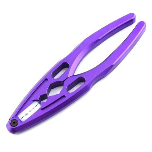 RC Teile Für Für traxxas Für Axial XV01 1/8 1/10 94111 1 Stück 6 IN 1 Metall Stoßdämpfer Zange Stange Ball Clamp Multifunktionswerkzeug RC Crawler Autoteile(Purple) von JYYTERD