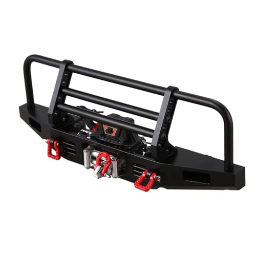 RC Teile Für Für traxxas Für TRX4 Für Axial Für SCX10 Für SCX10 II 90046 Metall Frontstoßstange Mit Windenfernbedienungssystem 1/10 RC Crawler Autoteile von JYYTERD