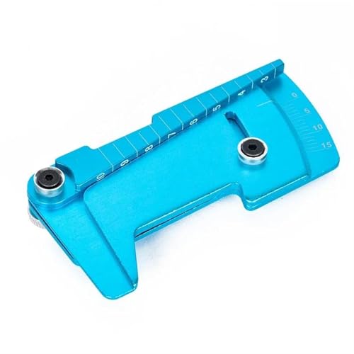 RC Teile Für Yokomo Für Hsp Für Tamiya Für MST 1/10 1/12, Verstellbares Lineal, Radnaben-Balance-Lineal, Sturz 15°-Werkzeuge, RC-Modellauto-Drift-Racing-Werkzeuge(Blue) von JYYTERD