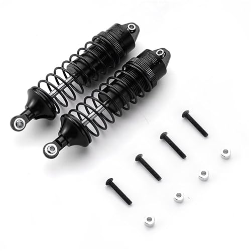 RC Teile Kompatibel Mit TRAXXAS Für Slash 4x4 1/10 RC Autoteil-Zubehör, Ersatz-Stoßdämpfer Aus Aluminiumlegierung Mit Gewinde Vorne(Black) von JYYTERD