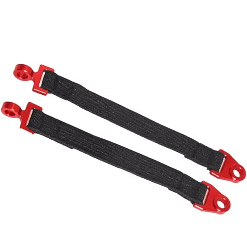 Rc Car Zubehör Kompatibel Mit TRAXXA Für UDR-85076-4 Für Für traxxas Für UDR Für Für traxxas Für UDR 1/7 Rc Autos Rear Shock Limit Strap 108mm 8548(Red) von JYYTERD