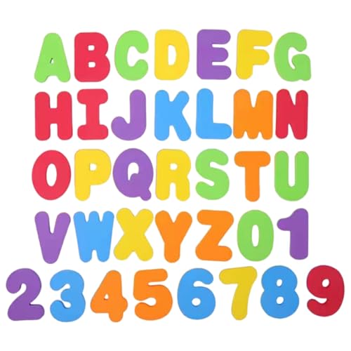 36 Blätter Alphabet Badespielzeug Spaßzahlen und Alphabet Badspielzeug, schwimmende Alphabetbuchstaben und Zahlen Lernen Spielzeug Bildungsbadesspielzeug für Kinder Kinder Jungen Mädchen von JZLEJC