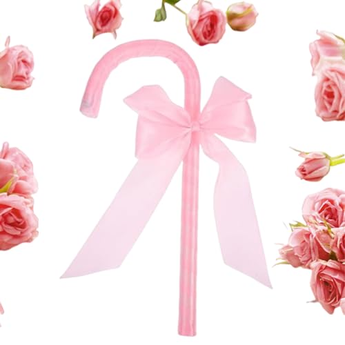 JZLEJC Cosplay Cane Staff 14 x 6 Party Dance Cane Stick Requise mit Bowknot Beautiful Cane for Women Fun Flirting Cane Party Lieferungen Geschenke für den Urlaub Valentinstag Karneval von JZLEJC