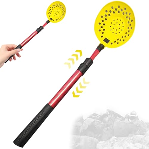 JZLEJC Ice Fishing Scoop Verstellbares Nicht rutsches Eisfischerei-Schaufel Skimmer mit Langen Griff von JZLEJC