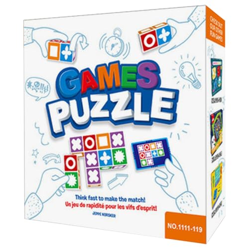 JZLEJC Puzzlespiele, Match -Puzzle -Spiel, logisches Denken Muster Block Puzzle -Spiele für Kindergeschenke, pädagogische interaktive Brettspiele für frühkindliche Entwicklung von JZLEJC