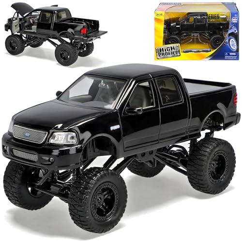 Ford F150 F*150 Lightning Tuning HÖher Schwarz Black 1/24 Jada Jadatoys Modellauto Modell Auto von Ja-da