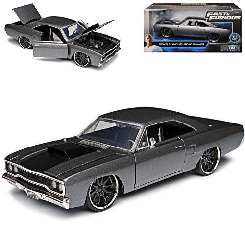 Plymouth Road Runner Grau Dom´s The Fast and The Furious 1/24 Jada Modell Auto von Ja-da