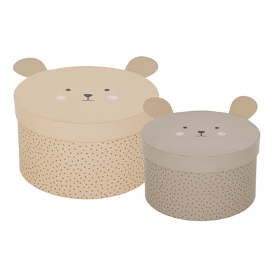 JaBaDaBaDo Aufbewahrungsbox Teddy, 2er Set von JaBaDaBaDo