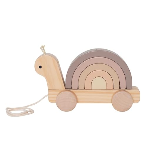 JaBaDaBaDo Niedliche Schnecke aus Holz, 2-in-1 Nachziehtier und Stapelspielzeug Schnecke, 22 x 12 x 7 cm JaBaDaBaDo Niedliche Schnecke aus Holz, 2-in-1 Nachziehtier und Stapelspielzeug Schnecke, 22 x 12 x 7 cm von JaBaDaBaDo
