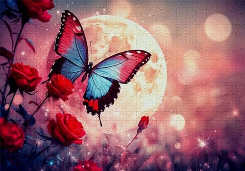 Puzzle 1000 Teile Rose Puzzle Erwachsene Anspruchsvol Impossible Rätsel Schmetterling 75x50cm Diy Kit Classic Holz jigsaw für Erwachsene und Kinder ab 14 Jahren, Auch Geschenke für Frauen Männer C-353 Puzzle 1000 Teile Rose Puzzle Erwachsene Anspruchsvol Impossible Rätsel Schmetterling 75x50cm Diy Kit Classic Holz jigsaw für Erwachsene und Kinder ab 14 Jahren, Auch Geschenke für Frauen Männer C-353 von Jaalinng