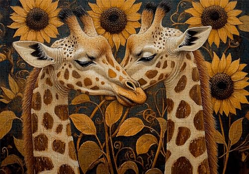 Puzzle 500 Teile Giraffe Puzzle Erwachsene Anspruchsvol Impossible Rätsel Sonnenblume 52x38cm DIY Kit Classic Holz Jigsaw für Erwachsene und Kinder ab 14 Jahren, Auch Geschenke für Frauen Männer C-78 Puzzle 500 Teile Giraffe Puzzle Erwachsene Anspruchsvol Impossible Rätsel Sonnenblume 52x38cm DIY Kit Classic Holz Jigsaw für Erwachsene und Kinder ab 14 Jahren, Auch Geschenke für Frauen Männer C-78 von Jaalinng