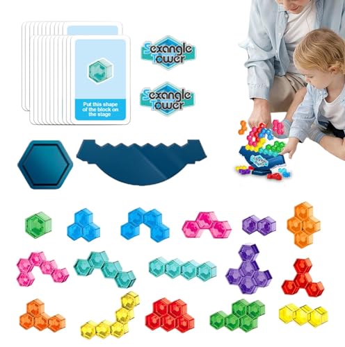 Jacekee Balance-Stapelspiel, Balance-Spiel | Balance-Brettspiel - Tischspiel, pädagogisches Stapel- und Balancierspiel, Team-Baustein-Spielzeug für Mädchen, Jungen und Kinder von Jacekee