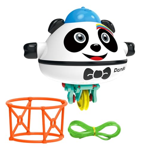 Jacekee Seiltanz-Gyrobot, Gyroskop-Einrad,Seiltänzer Anti-Schwerkraft-Panda - Neuartiges, niedliches, ausgewogenes Seiltanz-Einradspielzeug für Spaß und Lernen von Jacekee