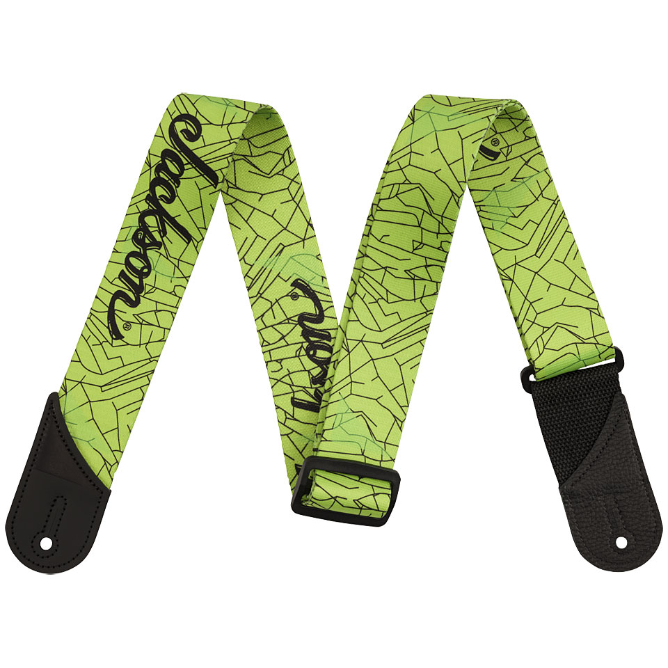 Jackson Cracked Mirror Strap Green Gitarrengurt von Jackson