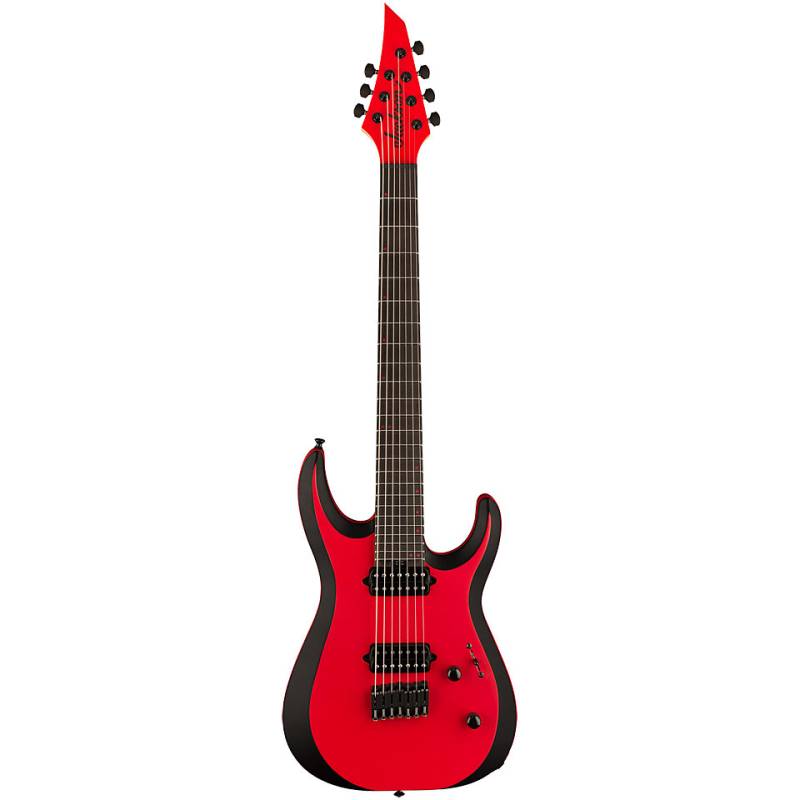 Jackson PRO PLUS MDK7 HT Satin Red Black Bevels E-Gitarre von Jackson