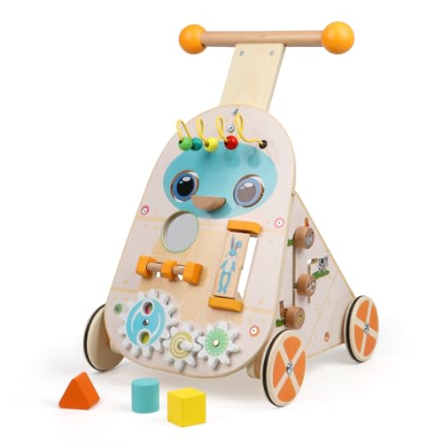 Jacootoys hölzerne Aktivität Walker, einstellbare Geschwindigkeit Kleinkind Push Walker Activity Center Spielzeug, hölzerne Baby Walker Push und Pull Learning Walker für Jungen Mädchen 1 2 3 Jahr Jacootoys hölzerne Aktivität Walker, einstellbare Geschwindigkeit Kleinkind Push Walker Activity Center Spielzeug, hölzerne Baby Walker Push und Pull Learning Walker für Jungen Mädchen 1 2 3 Jahr von Jacootoys