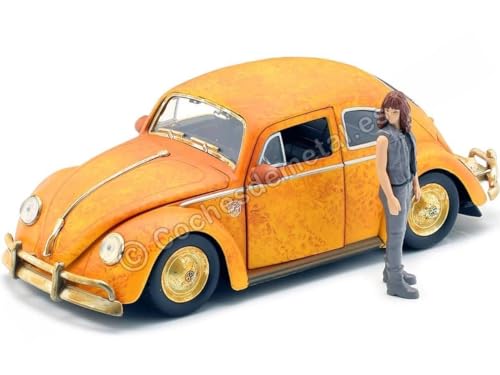 Bumblebee Car Beetle Modell DieCast und Figur Charlie Scale 1/24 ORIGINAL Jada Transformers von Jada Toys