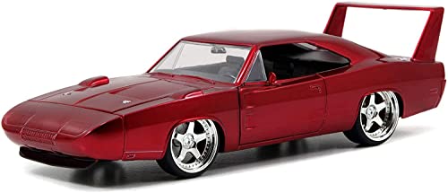 Dickie-Spielzeug GmbH & co. kg- Fast e Furious 1969 Dodge Charger Daytona Modelle, rot, 253203029 von Jada Toys