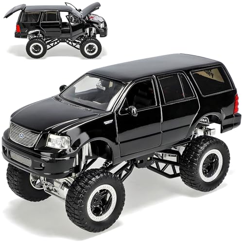 Ford Expedition Höher Gelegt Schwarz 1/24 Jada Modell Auto von Jada Toys