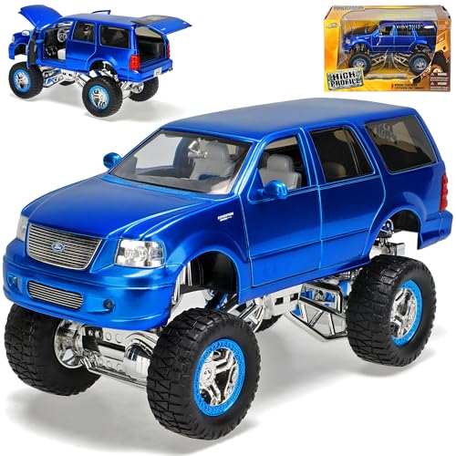 Ford Expedition SUV Blau HÖher Gelegt Tuning 1/24 Jada Modellauto Modell Auto Sonderangbeot Sonderangebot von Jada Toys