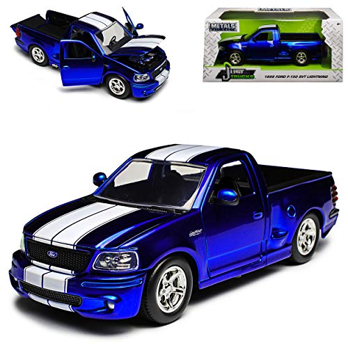 Ford F*150 SVT Pick Up Blau mit Streifen 1996-2004 10. Generation 1/24 Jada Modell Auto von Jada Toys