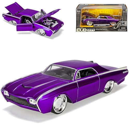 Ford Thunderbird Coupe Violett 1963 Tuning 1/24 Jada Modellauto Modell Auto Sonderangebot von Jada Toys