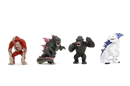 Jada Toys Godzilla x Kong Druckguss-Figuren, Spielzeug für Kinder und Erwachsene, 6,3 cm, 4 Stück von Jada Toys