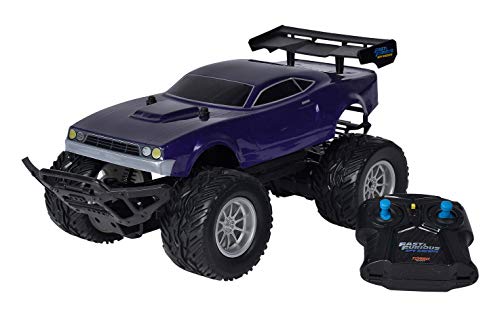 Jada 253208000 Toys Fast & Furious Spy Racers Tony's Ion Tresher, Monster Truck, RC, ferngesteuertes Auto, inkl. 2-Kanal Fernsteuerung, Turbofunktion, Maßstab 1:14, blau, ab 6 Jahren von Jada Toys