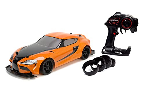 Jada Toys 253209007 Einsteiger Modellauto Elektro Rennwagen The Fast and The Furious F & F RC Drift 2020 Toyota Supra 1:10, Mehrfarbig von Jada Toys