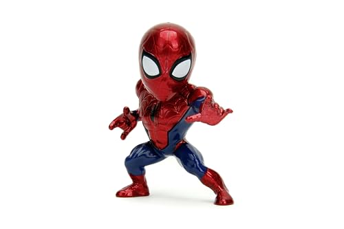 Jada Toys MARVEL Spider-Man Figur (1 Stück, 6,5 cm), zufällige Auswahl aus 3 Figuren (Spider-Man, Miles Morales und Ghost Spider), Sammelfigur aus Metall für MARVEL Fans ab 8 Jahre von Jada Toys