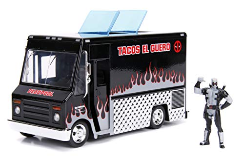 Jada 30540 Hollywood Rides 1:24 Taco Truck und X-Force Deadpool Figur von Jada Toys