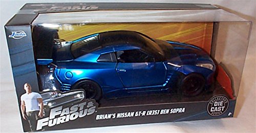 Jada 54030 - 1/24 Scale Model Car Fast & Furious - Brian's Nissan GT-R R35 Sopra von Jada Toys