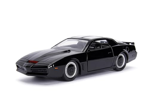 Jada 99799 - 1982 Pontiac Firebird K.I.T.T. Knightrider, zwart, 1:32 Die Cast von Jada Toys