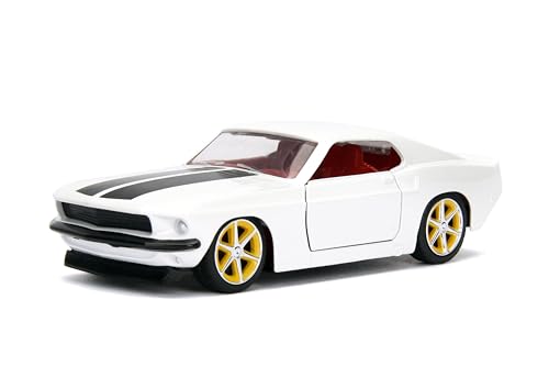 Jada JA99517 1:32 Roman's 1969 Ford Mustang Fastback, Weiß von Jada Toys