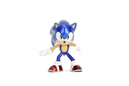 Jada Toys Sonic The Hedgehog Figur (1 Stück) - Zufällige Auswahl aus Vier Sammelfiguren aus Metall (Sonic, Tails, Knuckles oder Shadow) für Fans und Sammler ab 8 Jahre, Auswahl per Zufallslos, 6,5cm von Jada Toys