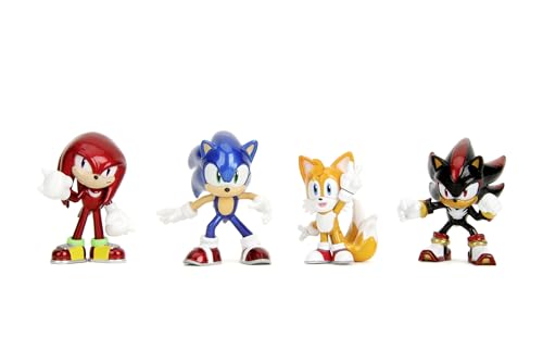 Jada Toys Sonic The Hedgehog Figur (1 Stück) - 1 von 4 Sammelfiguren aus Metall (Sonic, Tails, Knuckles oder Shadow) für Fans und Sammler ab 8 Jahre, Welle 1, Auswahl per Zufallslos, 6,5cm von Jada Toys