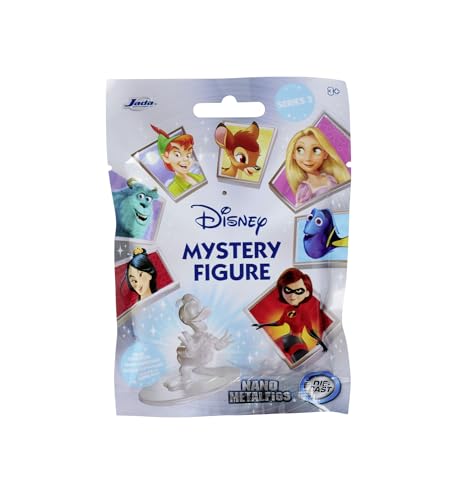 Jada Toys Disney Figur (1x Mystery Figur im Blind Pack) - 1 Überraschungs-Sammelfigur aus 12 Disney Figuren, Nano Metallfigur (ca. 4 cm) für Kinder & Fans ab 3 Jahre, Serie 3 von Jada Toys