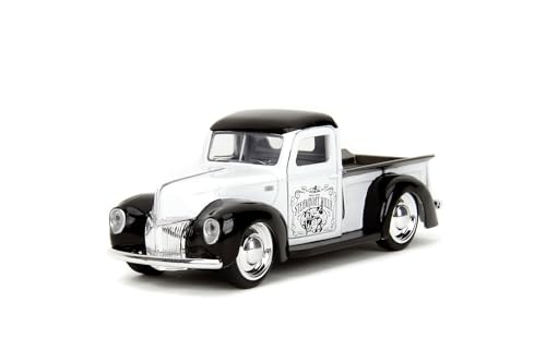 Jada Toys Disney Auto Steamboat Willie Ford Pick-up 1941 (13,5 cm) - Modellauto aus Metall mit Türen zum Öffnen, Spielzeug-Fahrzeug für Micky Maus Fans und Kinder ab 8 Jahre von Jada Toys