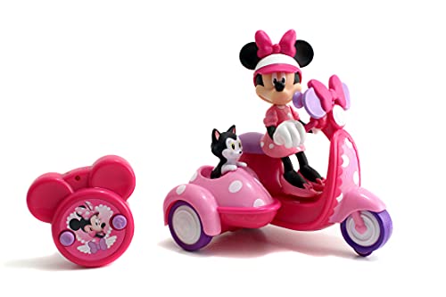 Jada Toys Minnie-Scooter mit Infrarotsteuerung, 16 cm, inkl. Fernbedienung, geeignet ab 3 Jahren, Disney Minni Mouse von Jada Toys