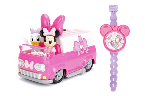 Jada Toys 253074004 Mickie Mouse IRC Minnie Happy Helper's Van, Mehrfarbig, Medium von Jada Toys