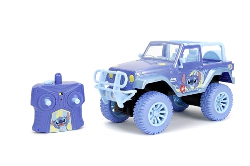 Jada Toys Stitch RC Auto Jeep (30 cm) - ferngesteuertes Spielzeugauto für Disney Fans und Kinder ab 6 Jahre, max. 9 km/h, Turbo-Funktion inkl. Fernbedienung von Jada Toys