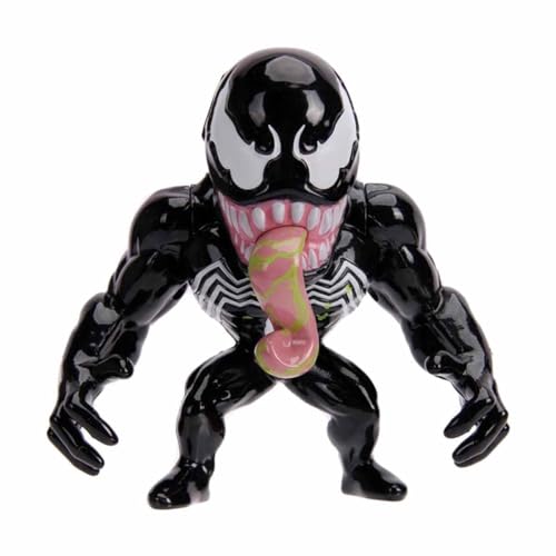 Jada Toys Marvel Venom Figur, 10 cm, Sammelfigur, Druckguss, schwarz von Jada Toys