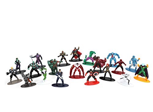 Jada 253225016 Figuras coleccionables de la Onda 4 Marvel Other Toys 20er Sammelfiguren, Welle 4, 20 Stück/Set, Die-cast, 4 cm, Mehrfarbig, 4 Centimeters von Jada Toys