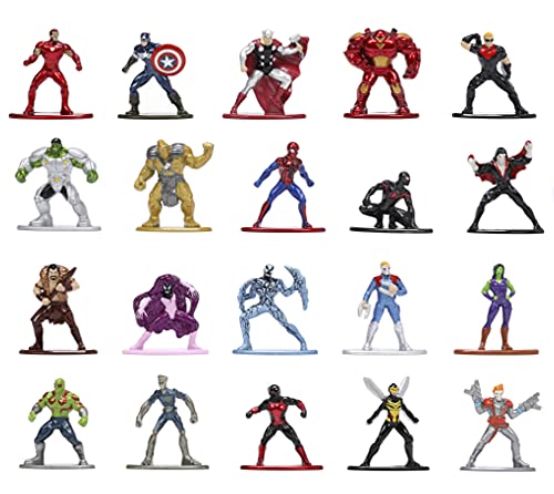 Jada 253225018 Toys Marvel 20-Pack Nanofigs, Wave 6, Mehrfarbig, One Size von Jada Toys