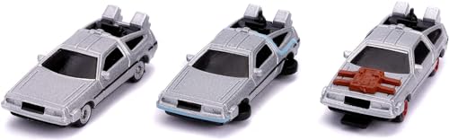 Jada Toys 253251002 Back to the Future 3er Set Nano Sammelautos, Time Machine 1-3, 4 cm, ab 3 Jahren von Jada Toys