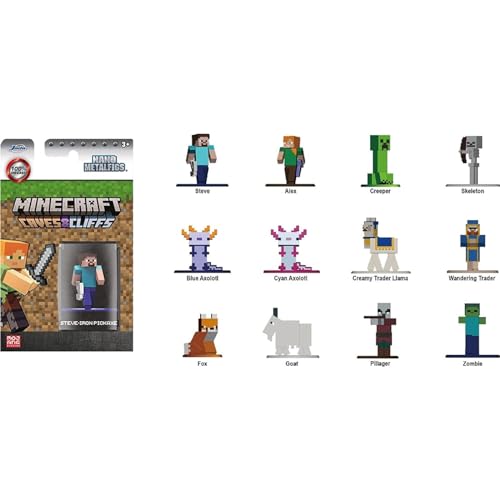 Jada Toys 253261002 Minecraft Nanofiguren, mehrfarbig, 1 Einheit, verschiedene Modelle von Jada Toys