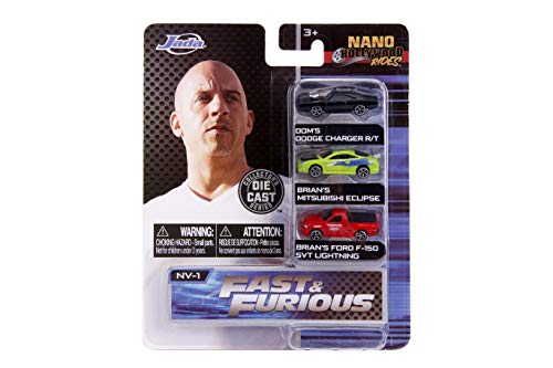 Jada Toys 3 Kleine Autos Nano Cars Fast & Furious Fast and Furious - JAN31123 von Jada Toys