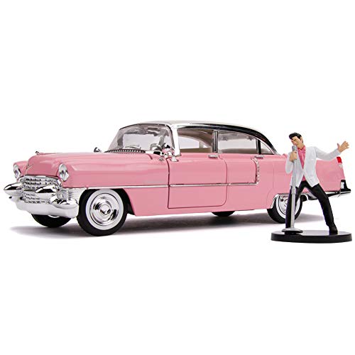 Jada Toys - 31007 - Modell DieCast 1955 Cadillac Firebird mit Figur von Elvis Presley - Multicolor - Maßstab 1/24 20cm von Jada Toys